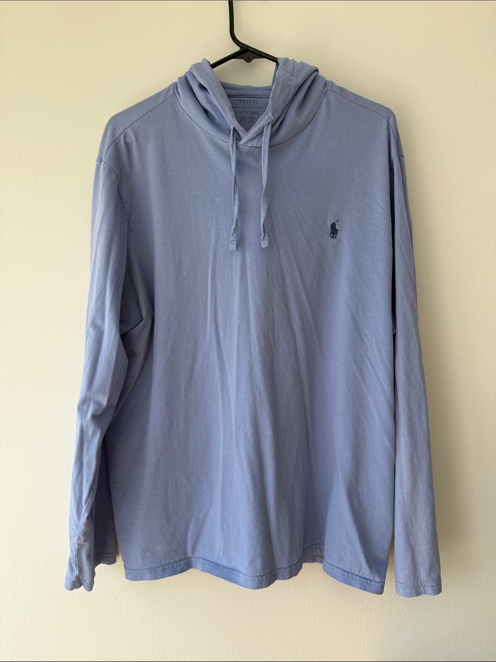 Ralph Lauren Pale Blue Long-Sleeve Hooded Polo